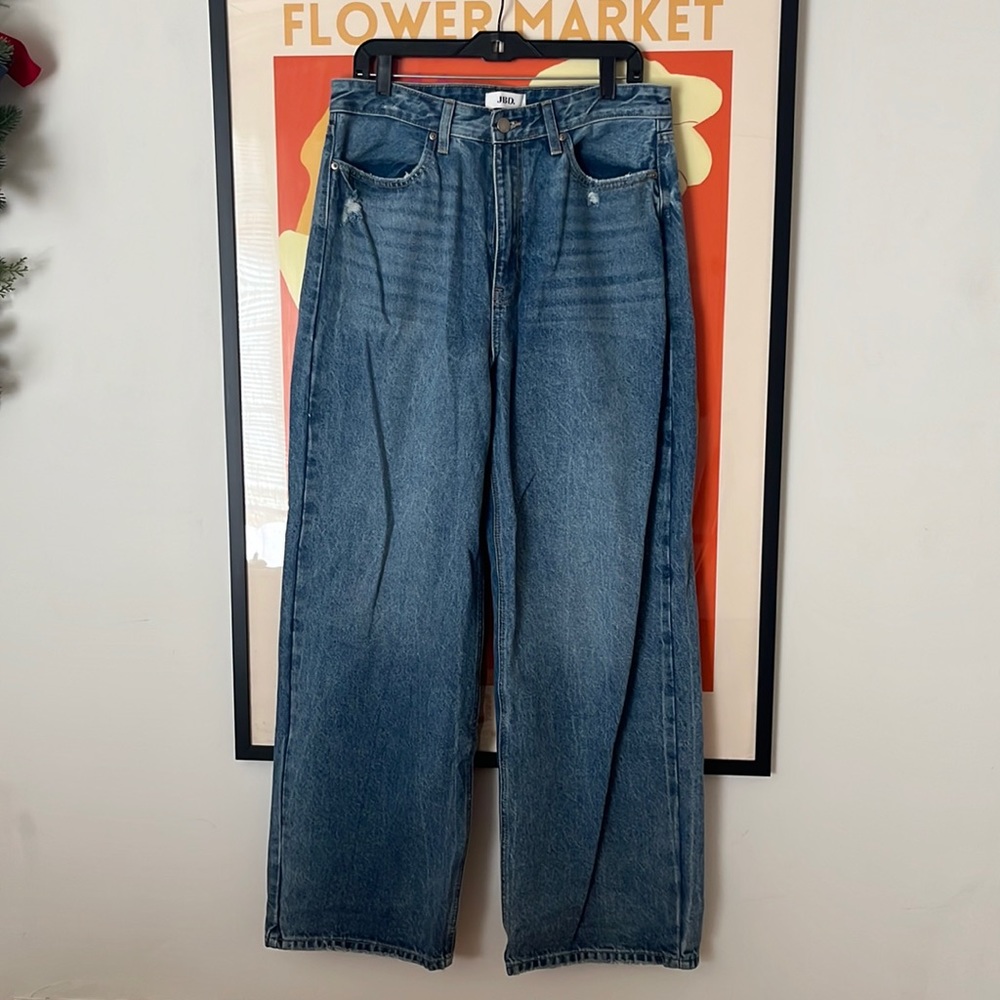 Wide Leg Blue Jeans - Women's Flare & Wide Leg